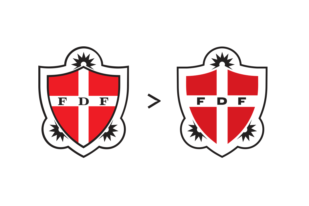 Gammelt og nyt FDF logo